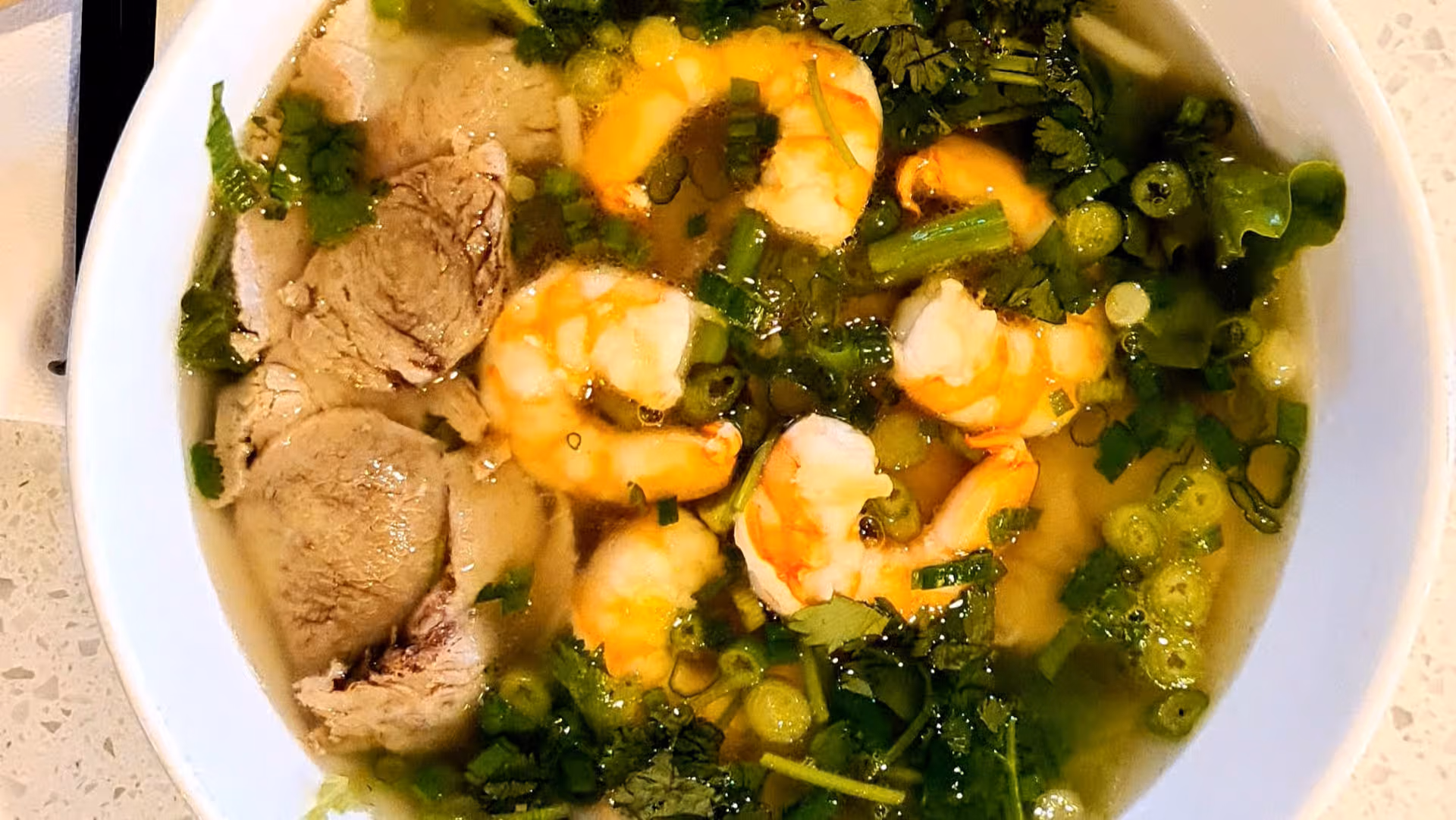 Southern Style Noodle Soup - Hủ Tiếu Tôm Thịt